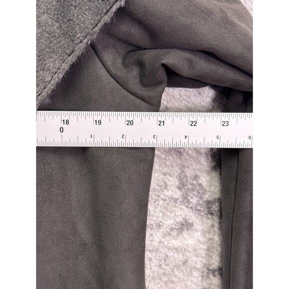 Johnny Was Jacket Large Womens Pete Greta Gray Faux Sherpa Fur - Picture 4 of 8